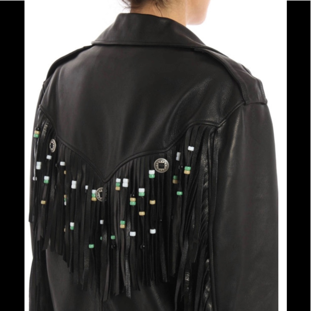 Gucci Punk Leather Biker Jacket Size 44/L - Picture 4 of 16